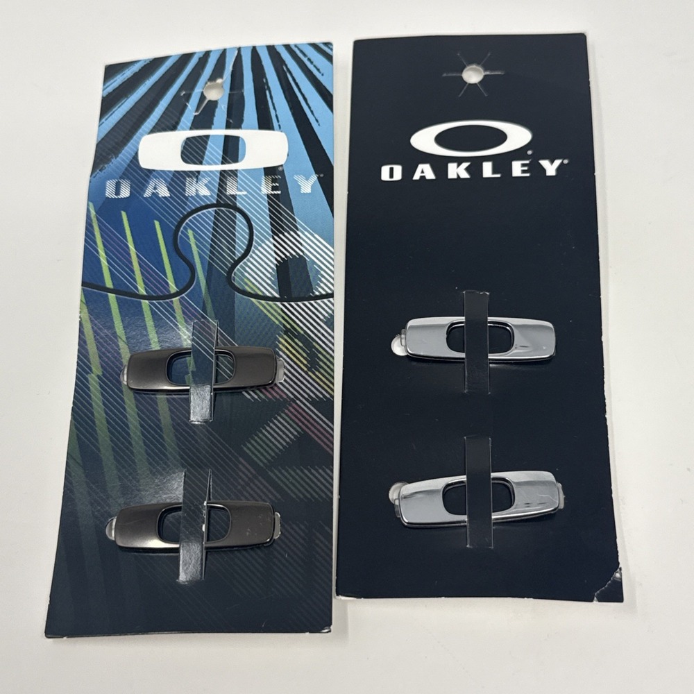 New 2010 Oakley Batwolf Interchangeable Icons Dark & 2017 Silver New In Packs